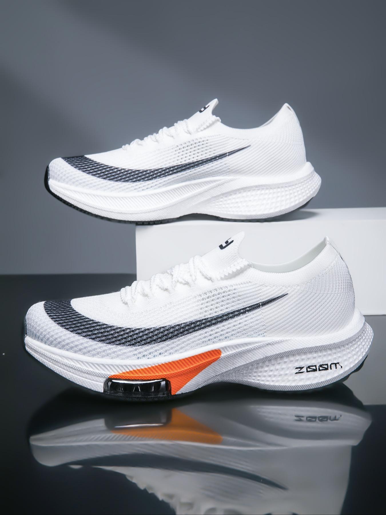 Fashion Couple Sport Shoes with Zoom Technology, Anti-Slip Wear-Resistant Breathable Mesh High Cushioning Midsole, Comfortable Support, Athletic Running Shoes