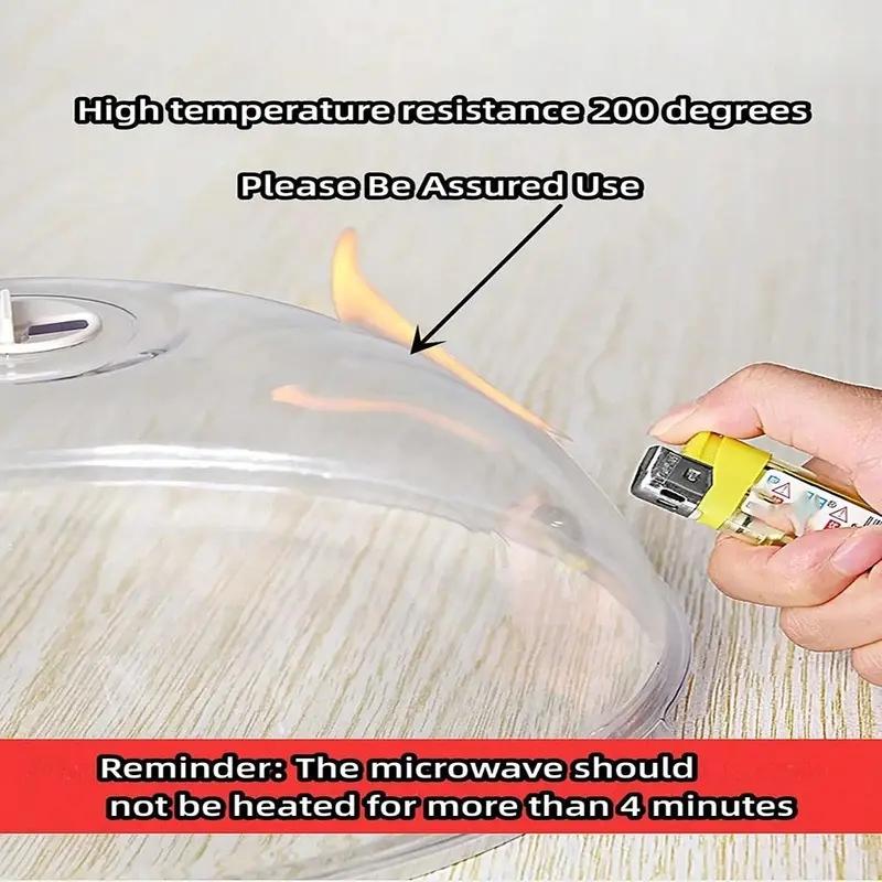 Microwave Splatter Cover with Handle, Reusable Microwave Food Lid, Modern Kitchen Utensil, Practical Kitchen Gadget, Kitchen Utensils Gadgets and Accessory Designed for hot dishes, prevents oil splatters, and keeps food fresh. Ideal for family gatherings.