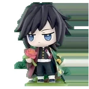 Hot Demon Slayer Tanjiro Kamado Nezuko Anime Cartoon Figure Blind Box Creative Personalized Statue Model Ornament Surprise Gifts