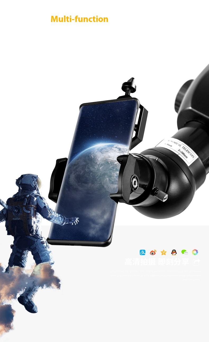 500x 90mm Aperture Refractor Mount Astronomical Telescope High Definition Magnification For Beginners Kid Adults Gifts outdoor camping travel Thanksgiving, Christmas, New Year gift
