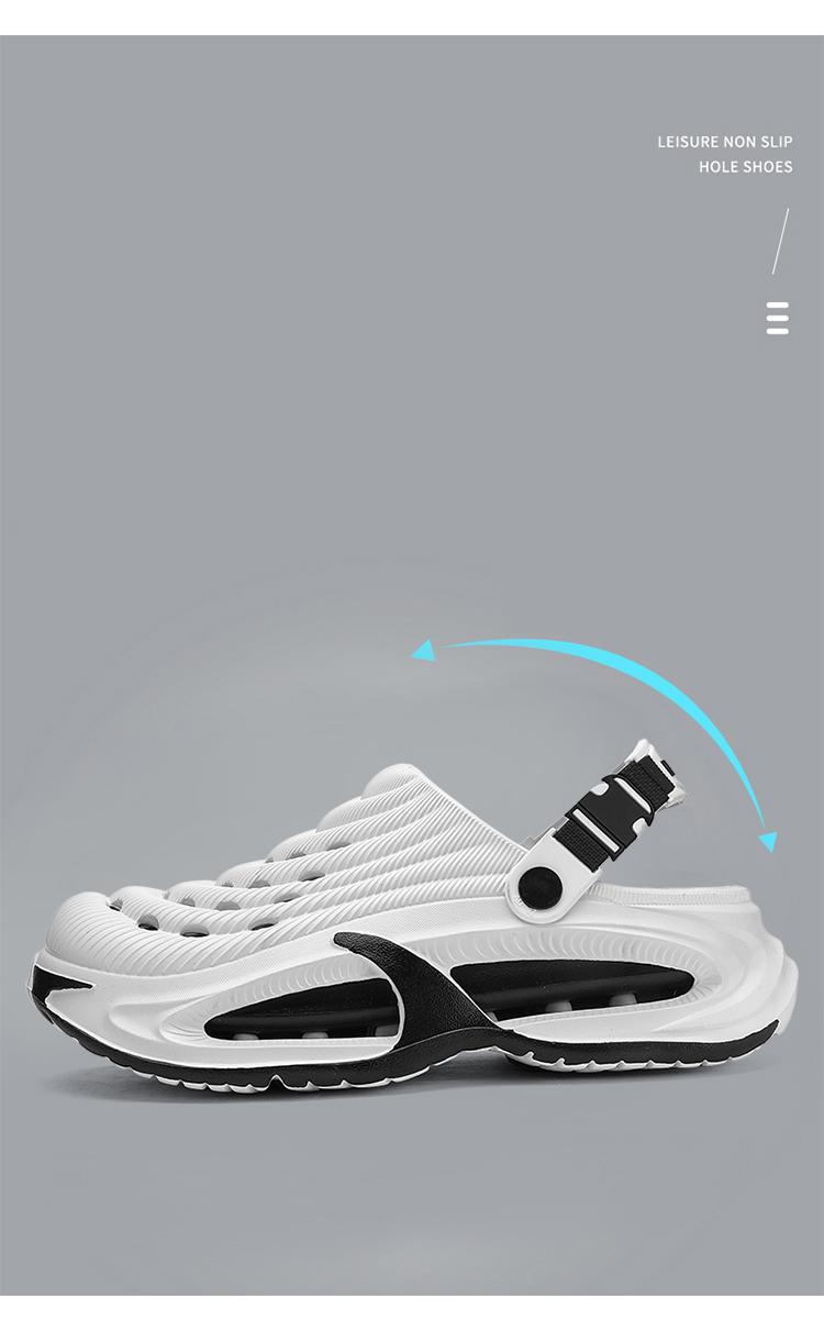 3 Color Functional Hole Slippers, Thick Sole Breathable One-Step, Fashion Woven Strap, Unisex Outdoor Casual Cool Sandals