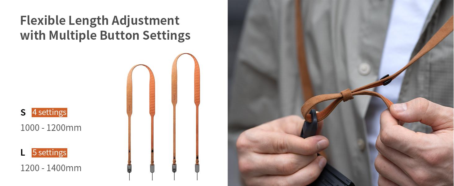 PGYTECH Camera Shoulder Strap Air Upgrade Version Adjustable Quick Release Camera Neck Strap for Mirrorless Camera digital camera Smartphone