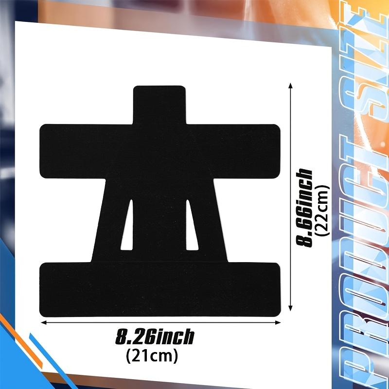 Shoulder exercise patch, pre-cut shoulder training patch, elastic bandage, prevent muscle strain, wound care, support muscles, enhance stability, breathable, black, 6-piece set