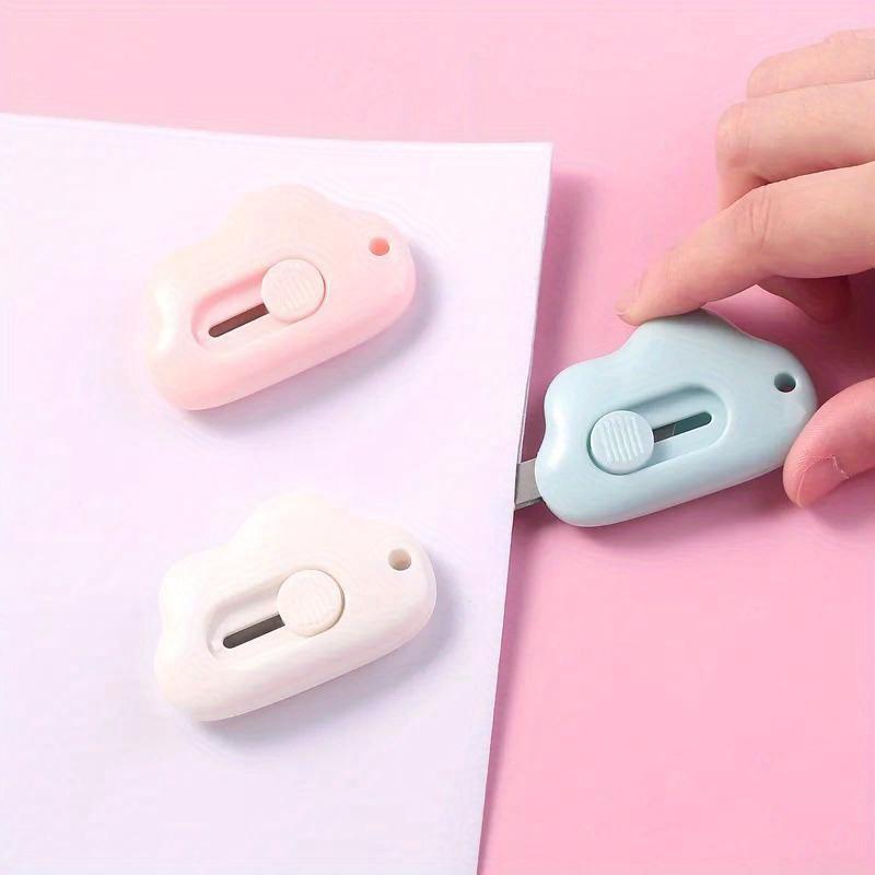 Cute Cloud Shape Mini Utility Knives Box Cutter Retractable Letter Opener Portable Carton Opener