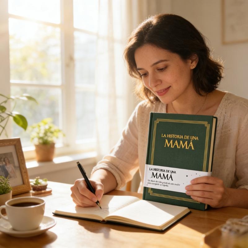 Mom's Life Story Diary Hardcover Edition, Meaningful Memorial Gift, 250+ Guiding Questions, Perfect for Mother's Day Birthday Christmas