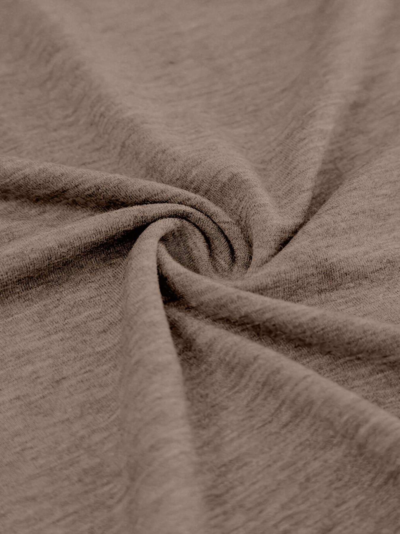 Color Cotton V-Neck Short Sleeve T-Shirt, Casual Fitted Solid Pattern, All Seasons Wear, Comfortable and Stylish