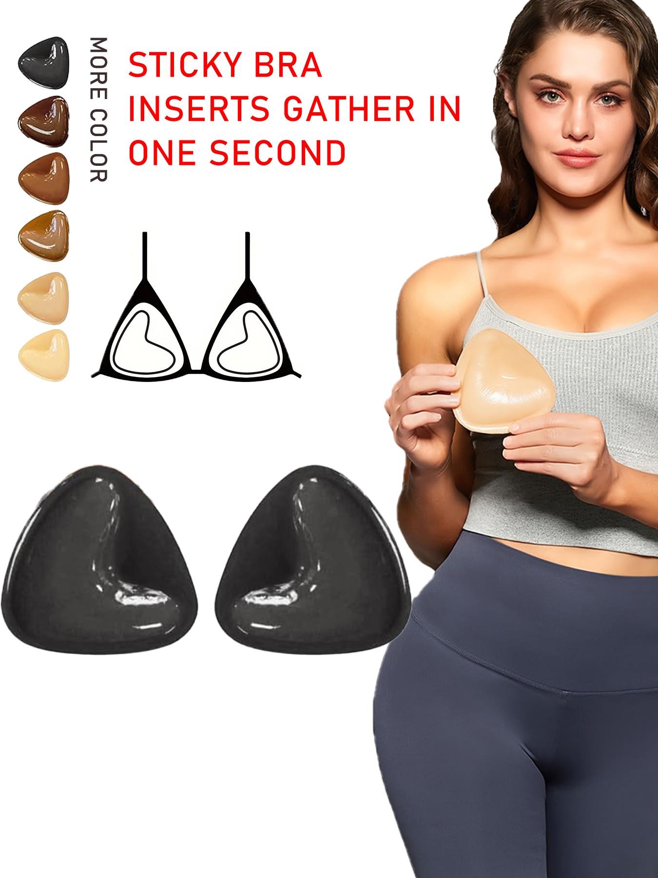 Double-Sided Adhesive Chest Lift Inserts, Large Reusable Comfortable Body Enhancer Pads, Effective and Safe for Daily Use