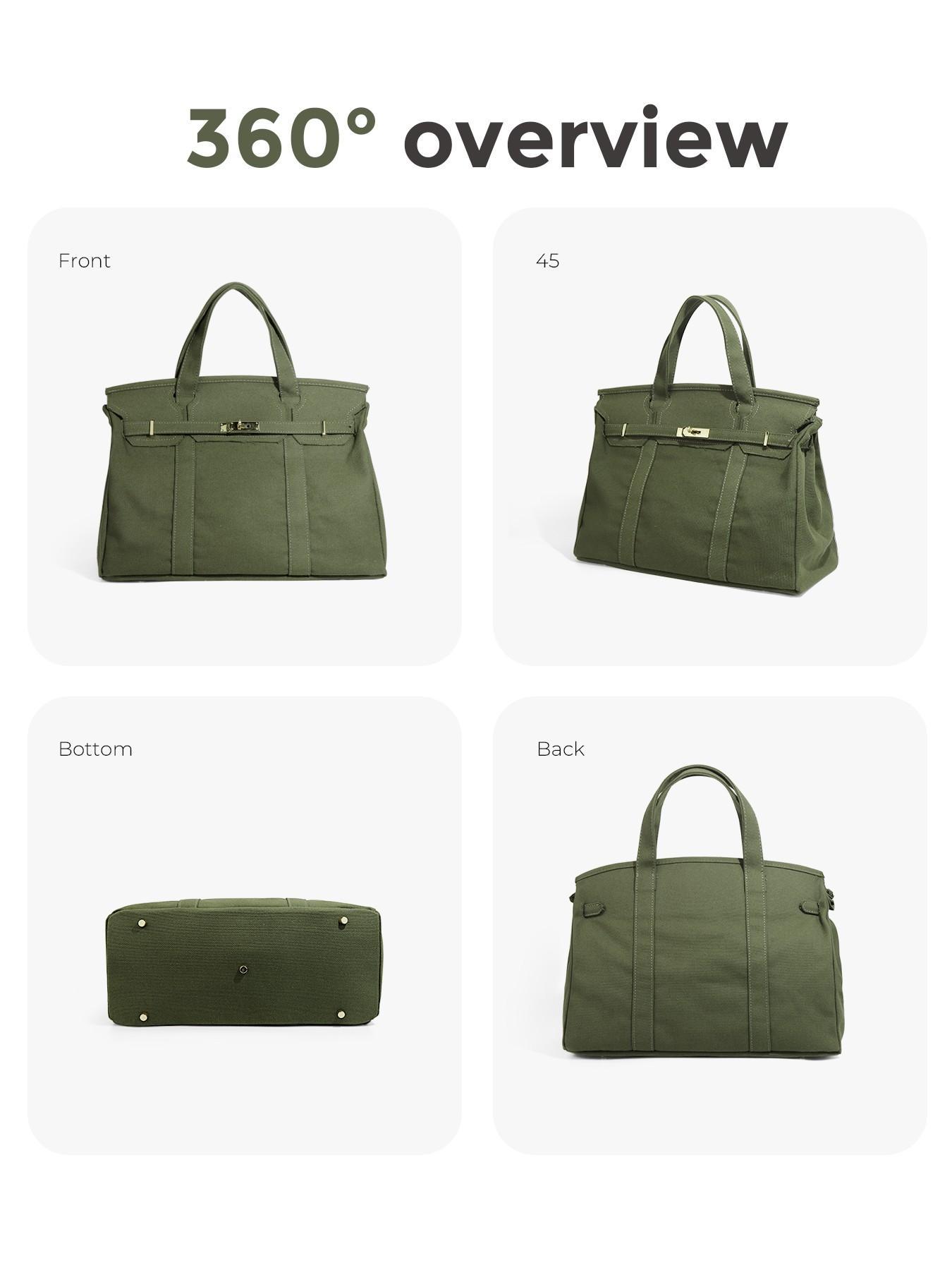 Canvas Tote Bag – Large Capacity Shoulder Handbag, Durable Commuter Bag, Casual Everyday Canvas Bag, Stylish Colorblock Design