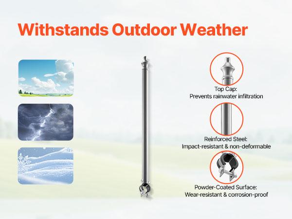 VEVOR Chain Link Fence Extensions, 18 Packs 27.4 Extension Height, Galvanized Post Extender for 1.3 to 1.5 Top of Fence, U Bracket, Barbed Wire Extend Arm for Privacy, Prevent Dogs Jumping Out