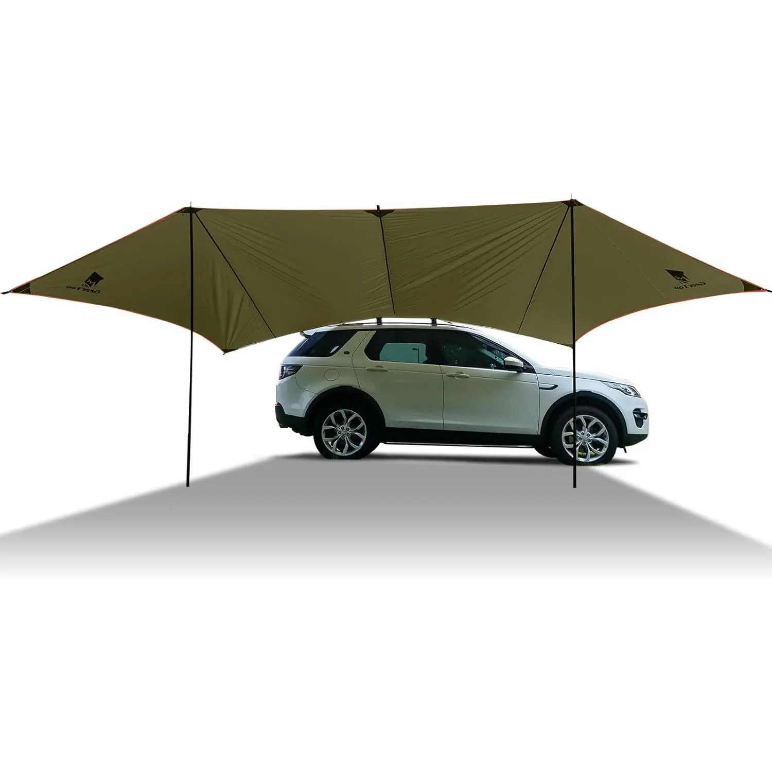 GEERTOP Car Side Awning 19 x 11 FT, Waterproof Camping Vehicle Shelter | Fits SUV, Truck, Van & Jeep, Easy Setup, UV Protection, Large Shade Coverage