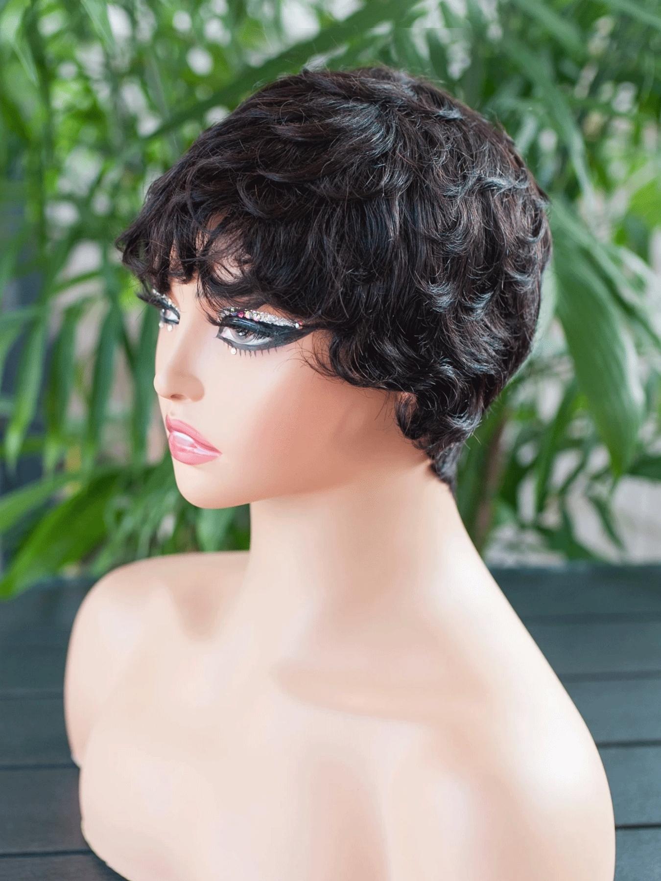 Special Offer 025 Pixie Cut Wig For Black Women Short Bomb 