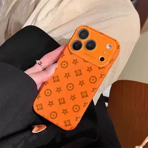 Vintage print Dopamine Ins Style Solid Color Phone Case with Ultra Skin friendly Touch, All Inclusive Lens Phone Case Suitable for Iphone 17 16 15 14 13 12