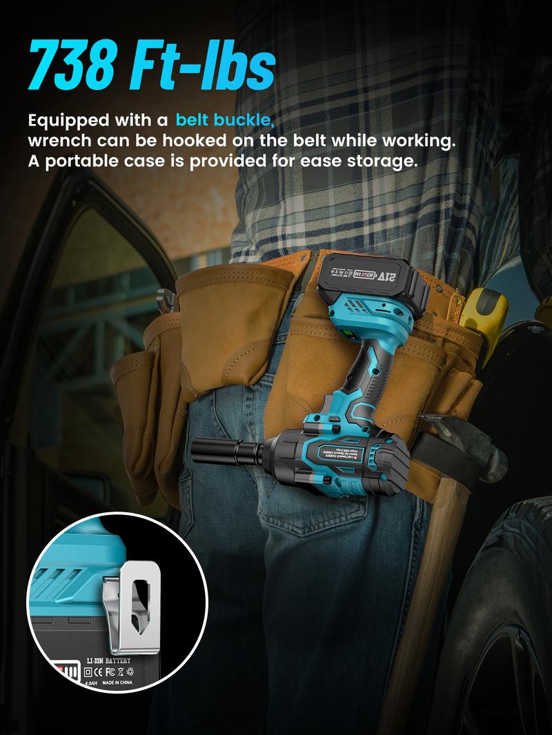 Seesii 1000Nm(738ft-lbs) Cordless Impact Wrench,1/2" High Torque Brushless Impact Wrench w/2x 4.0Ah Battery,Fast Charger, 1 Extension Bar, 5 Sockets & Storage Case, Pistola De Impacto, Electric Impact Wrench for Car Truck,WH760 Black Friday Deals Seesii 1000Nm(738ft-lbs) Cordless Impact Wrench,1/2" High Torque Brushless Impact Wrench w/2x 4.0Ah Battery,Fast Charger, 1 Extension Bar, 5 Sockets & Storage Case, Pistola De Impacto, Electric Impact Wrench for Car Truck,WH760 Black Friday Deals