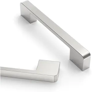 10 Pack 5 Inch(128mm) Brushed Satin Nickel Kitchen Cabinet Handles, Cabinet Pulls Kitchen Cabinet Hardware for Cupboard Drawer Handles