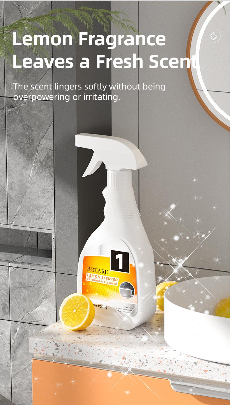 BOTARE Bathroom and Shower Cleaner Disinfectant Spray- Powerful Foaming Action for Tub, Tile & Shower, Removes Soap Scum & Hard Water Stains, Fresh Scent,  Household Cleaning