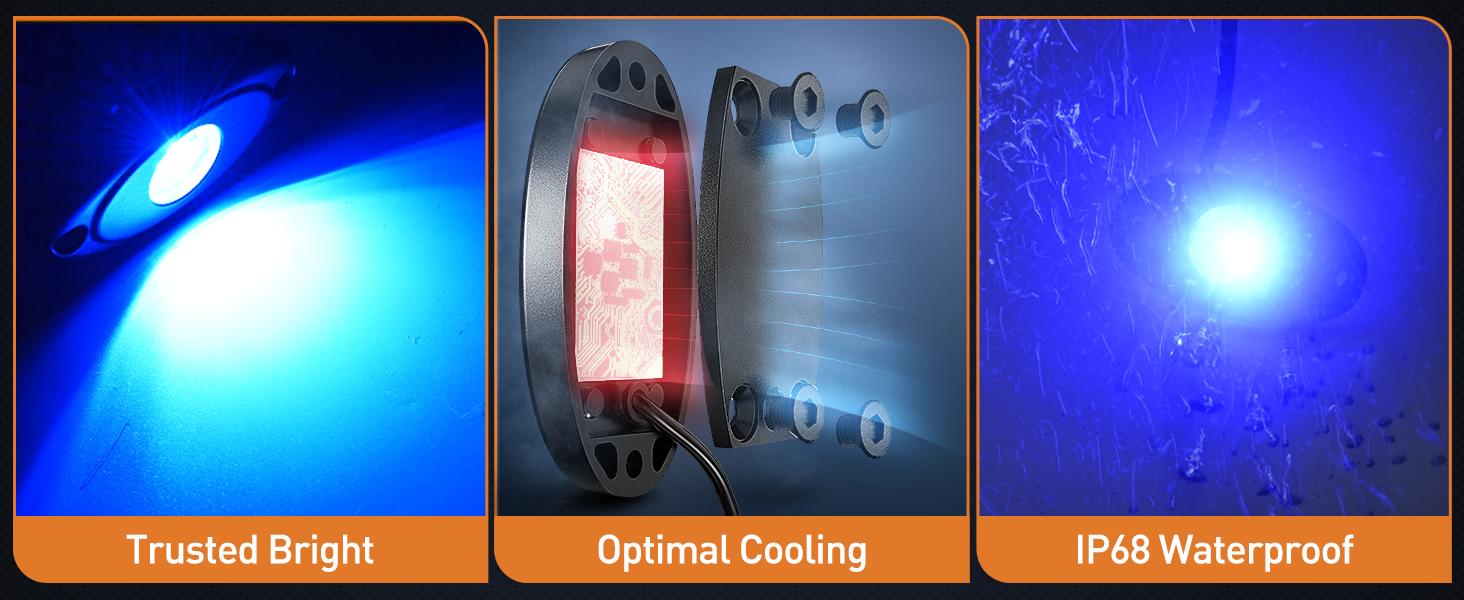 Nilight 4PCS LED Rock Light Set – Blue Waterproof Light Pods | Under Body Wheel Well Accent Lights | For Car Truck ATV UTV SUV Motorcycle Boat | IP68 Rated dealsforyoudays decor Nilight 4PCS LED Rock Light Set – Blue Waterproof Light Pods | Under Body Wheel Well Accent Lights | For Car Truck ATV UTV SUV Motorcycle Boat | IP68 Rated dealsforyoudays decor
