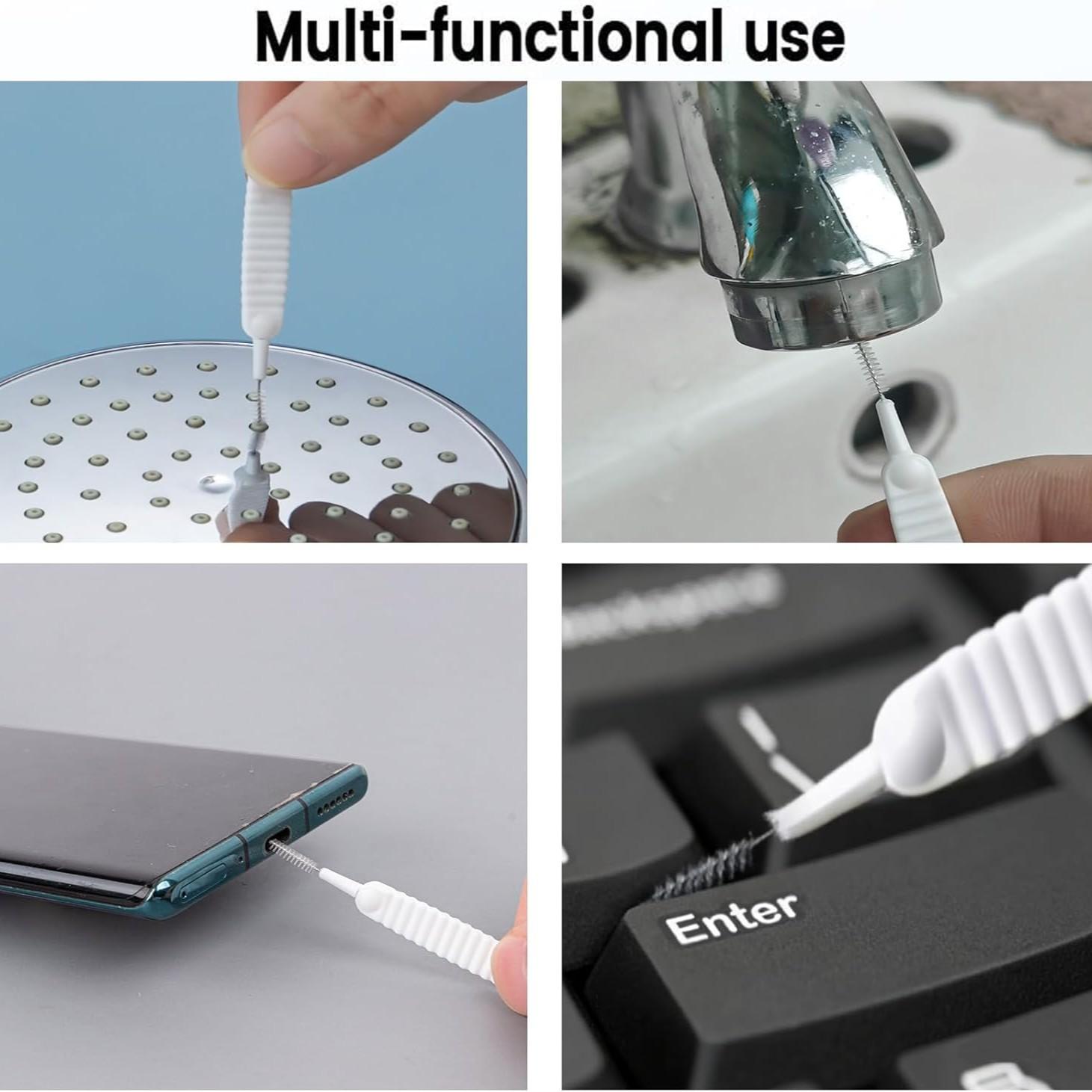 10pcs Shower Head Cleaner Picks, Unclogger for Small Hole Gap, Anti-Clogging Tool Kit, Phone Charge Port Cleaning Tool, Cleaning Brush