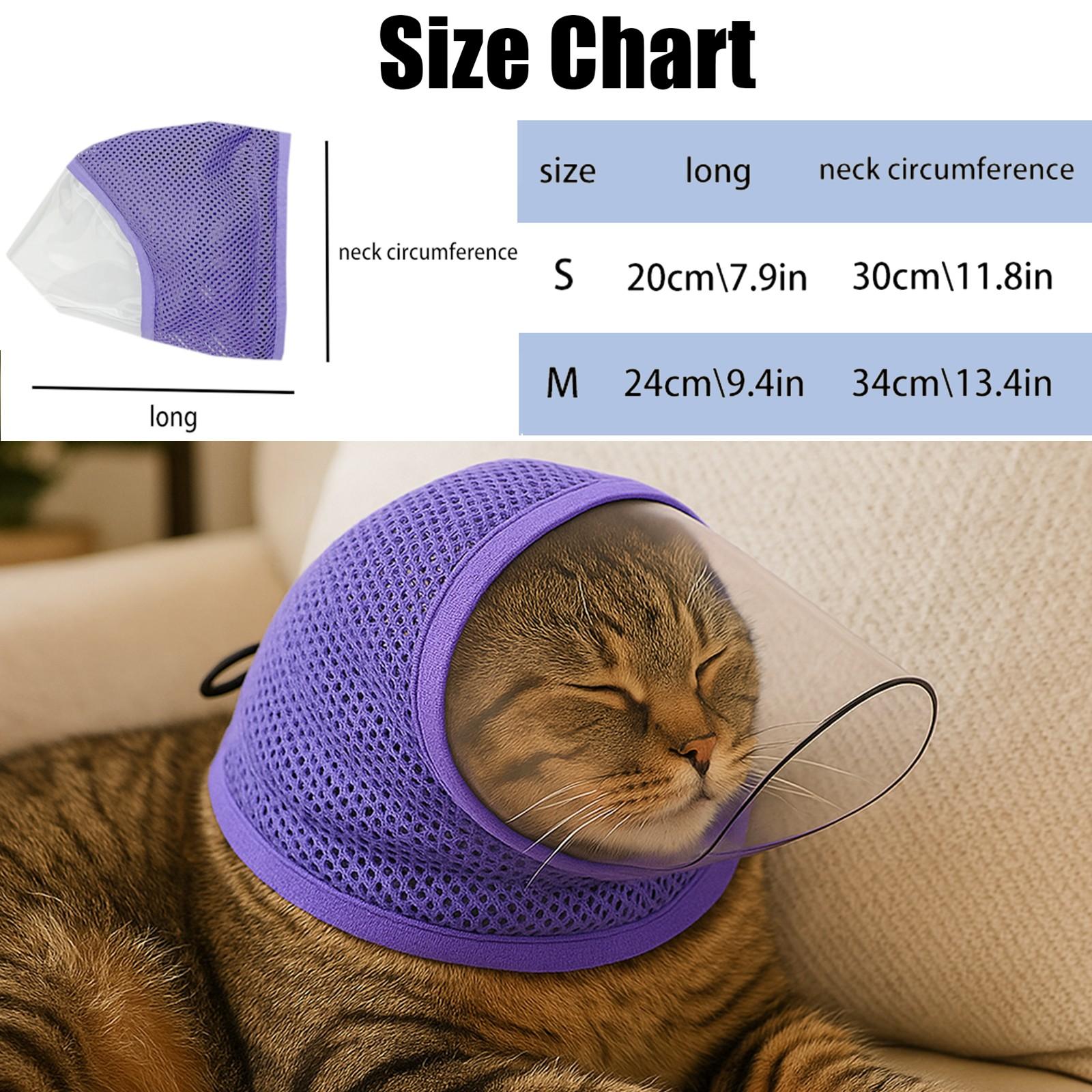 Adjustable Cat Face Mask, Pet Kitty Mouth Cover, Anti-Bite Breathable Cat Mask, Prevents Chewing, Comfortable Cat Face Cover