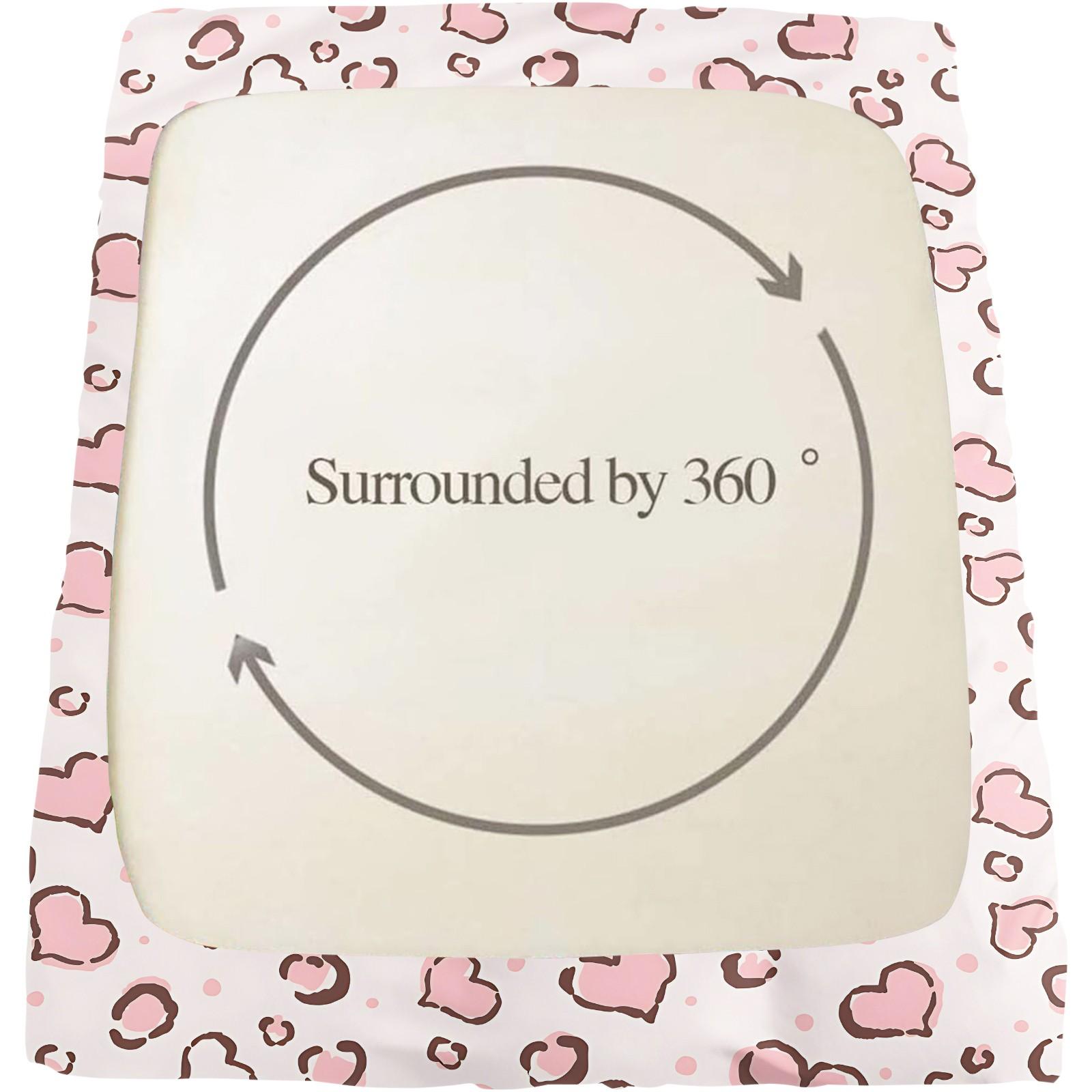 Soft heart-patterned fitted sheet set, Bedsheet, Includes 1 Fitted Sheet & 2 Pillowcases without Filler, Features an elegant color scheme, A stylish addition to your bedroom decor, Suitable for gifting or personal use, Multiple styles available