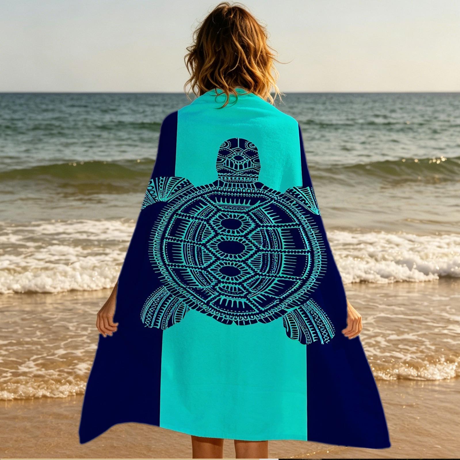 Exotic Tribal‑Style Marine Life Beach Towels, Ethnic‑Style Marine Animal Print Beach Towels, and a Variety of Bohemian‑Patterned Oversized Pool Towels—All Made From Quick‑Drying Microfiber Fabric—to Help You Create a Unique Summer Travel Look