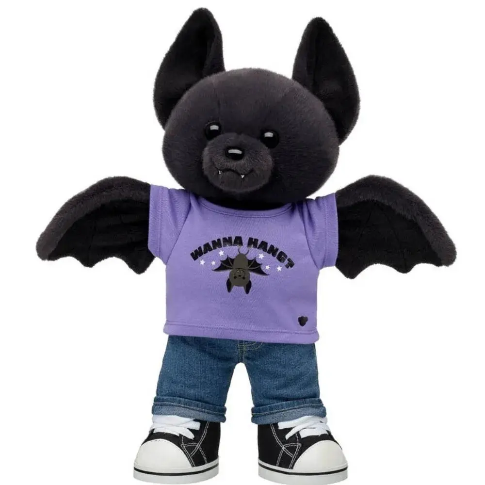 Build A Bear Posable Bat Plush 2026 Accessories Doll Merch Plush Bat Toy Halloween Christmas Gift