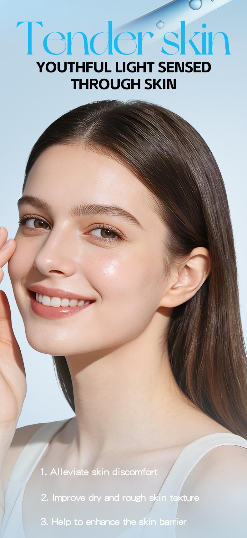 Hyaluronic Acid Moisturizing Blue Capsule Face Cream, Deep Hydration, Brightening, Smooths Dry Skin, Ideal Gift for Mother's Day