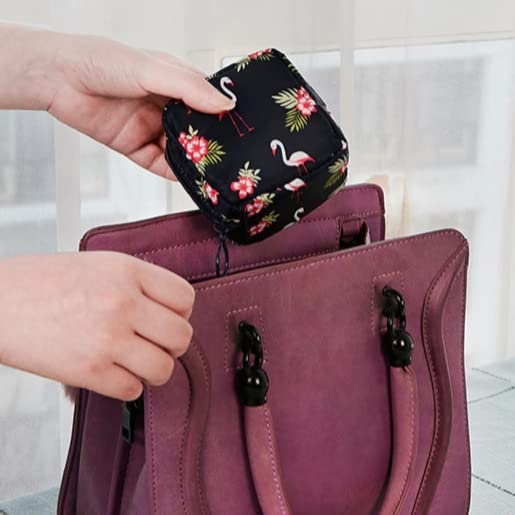 Storage Pouch, 1 Count Portable Menstrual Pad Storage Pouch, Small Zipper Travel Pouch for Outdoor Travel, Home Organizer Supplies