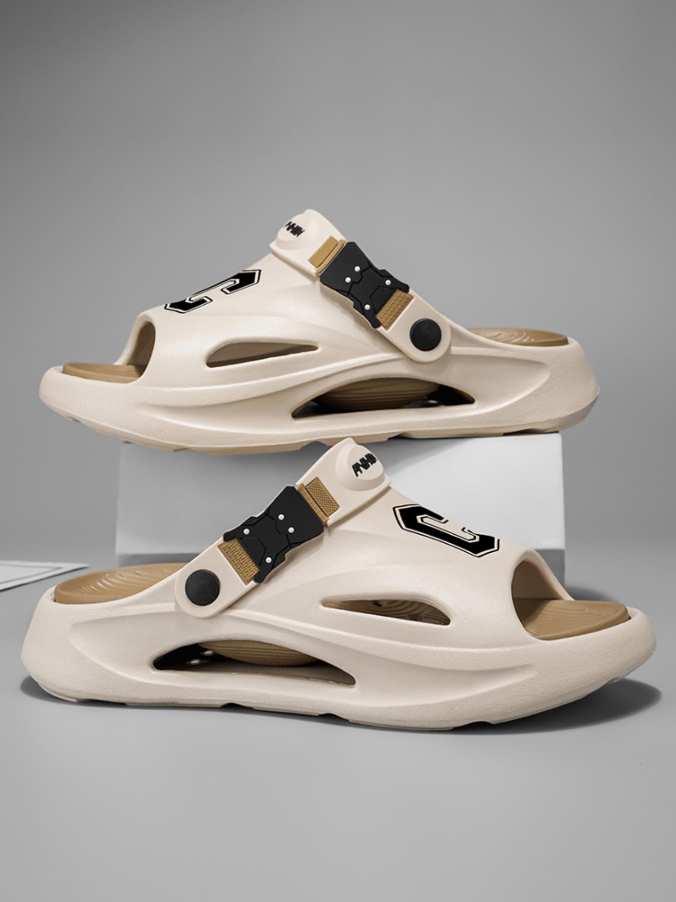 Men's Summer Sandals 2026 New Arrival, Comfortable Thick Sole Anti-Slip Beach Shoes, Dual Color Casual Sports Slippers