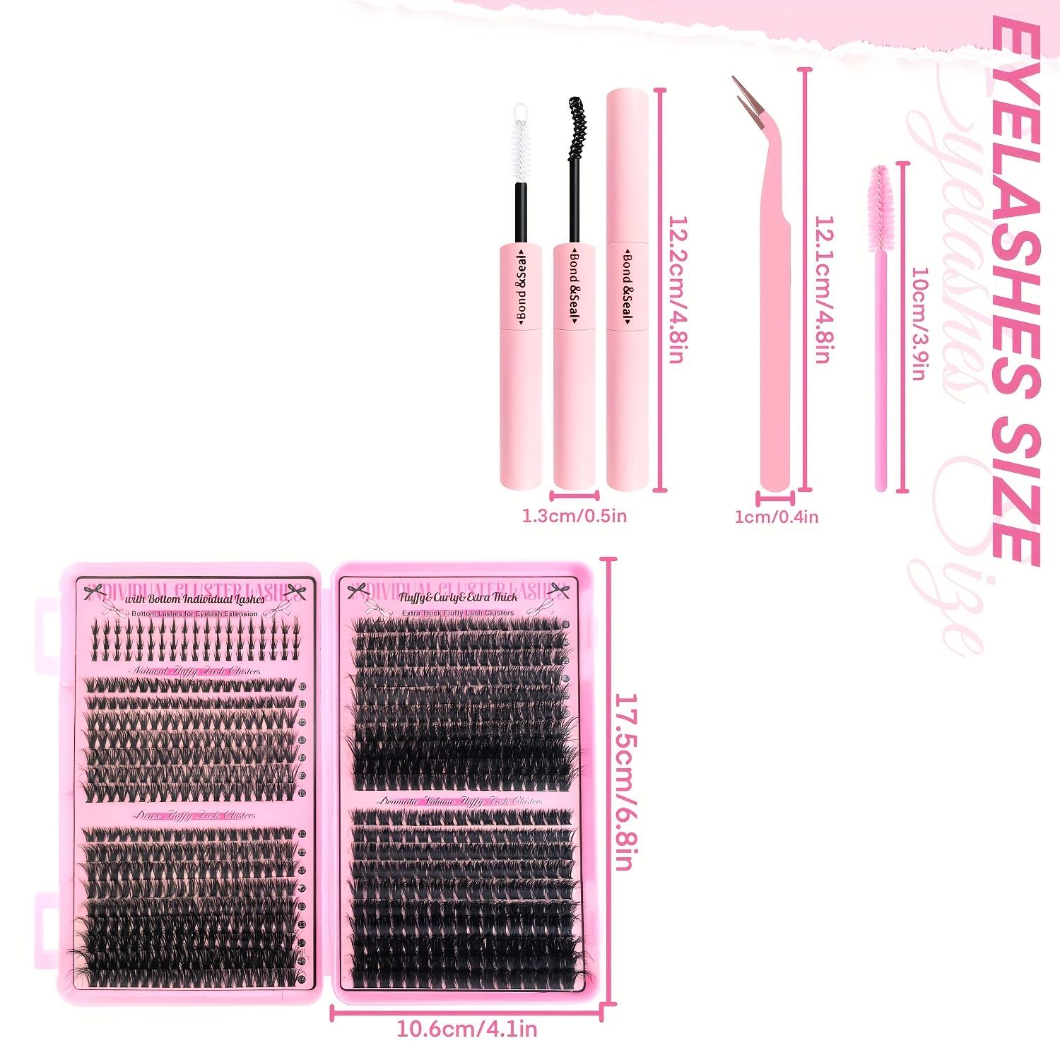 Lash Extension Fluffy Eyelash Extension Thick Lash Clusters Extensions Wispy Individual Lashes D Curl Lash Extension 40D 60D 80D 100D Mixed, 9-16mm.Extra Thick Fluffy Natural Style, Reusable Individual False Lashes Daily, Cosplay & Festivals
