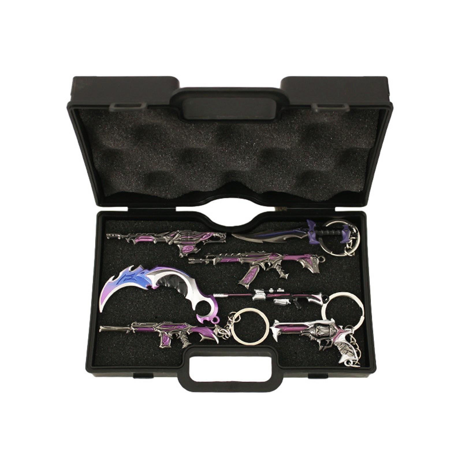 1pc Mini Pistol Model Display Case with Foam - Portable Pistol Organizer Box for Storage & Travel, Desktop Holder, Gift Idea