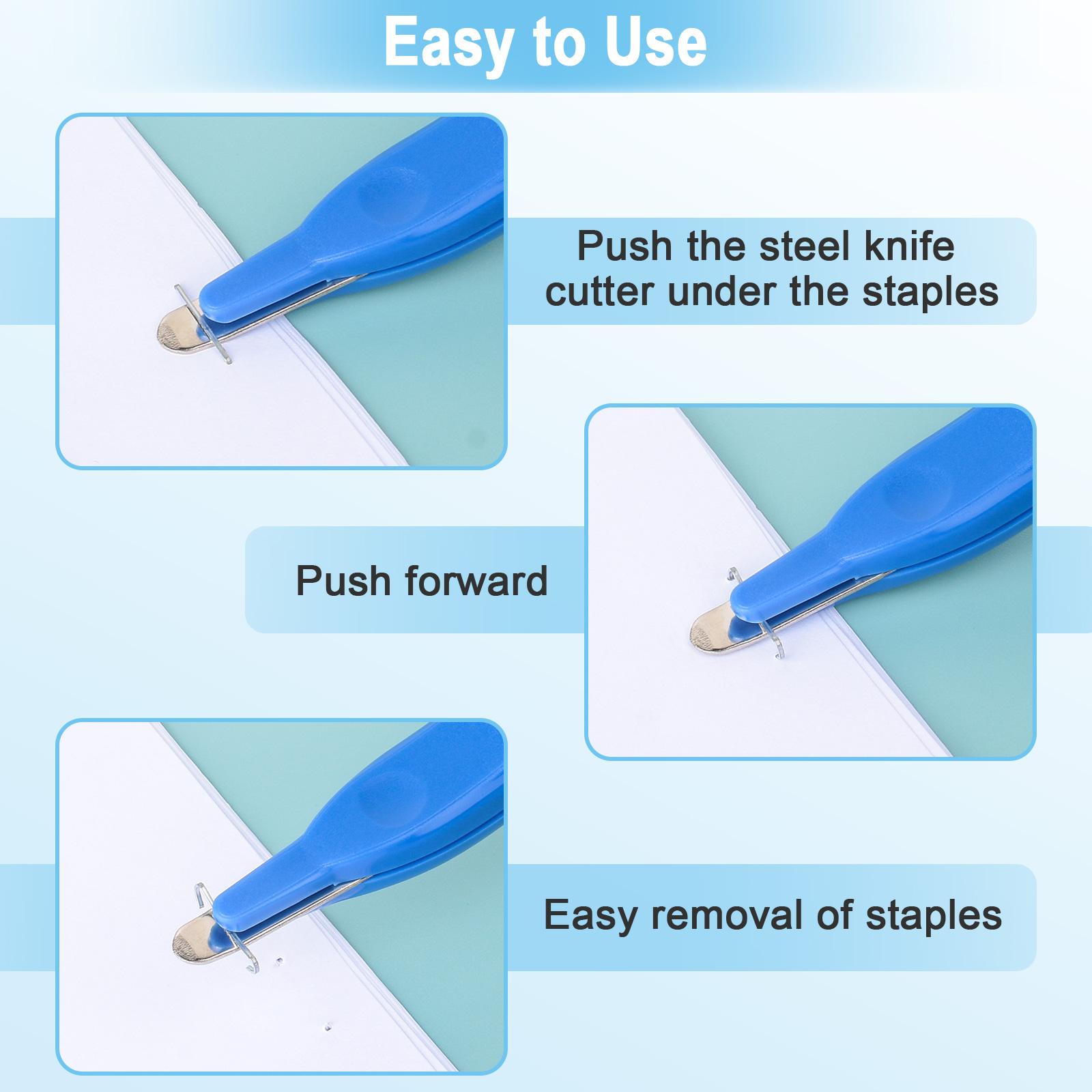 4 Pack Magnetic Staple Remover Tools, Professional Stapler Removers Staple Puller Remover for Classroom, Multicolored Stapler Remover Tool Staple Remover Stick for Home School Office, Office Stationery Supplies, Office Accessories (4 Colors)
