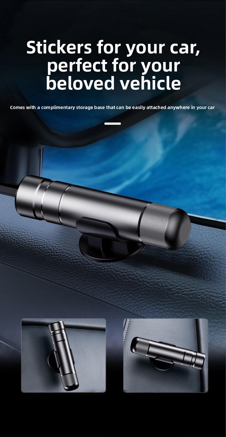 Aluminum Alloy Multi-functional Car Safety Hammer Mini Tungsten Steel Window Breaker For Underwater Emergency Escape