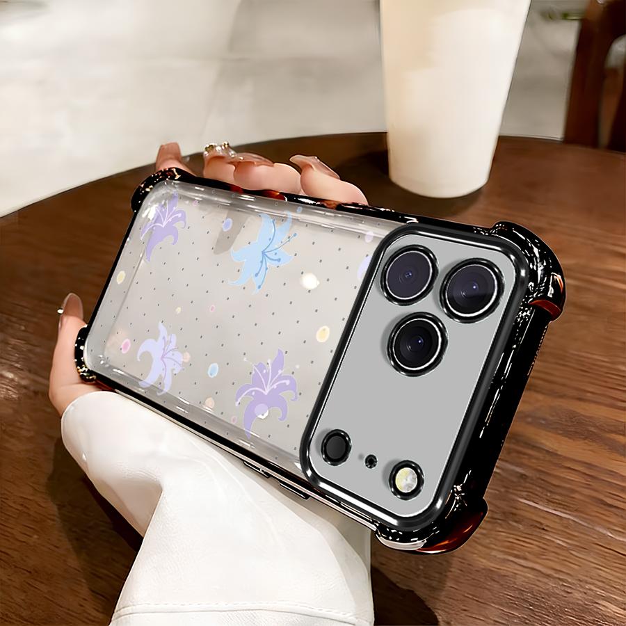 Spotted Lily iPhone17pro  Anti-fall airbag case with reinforced corners making it the perfect New Year full coverage drop protection Chinese style Ramadan Easter This phone case is scratch-resistant and durable