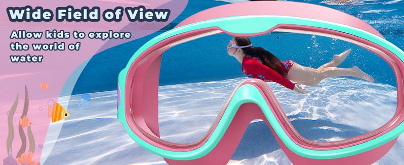 MERSUN 2 Pack Kids Swim Goggles for 3-15 UV Protection Anti-Fog High Definition Waterproof Adjustable Goggles for Boys and Girls - Safety anti-uv swimming goggles swim glass anti-fog swimming goggles Swimminggoggles Nose Clip