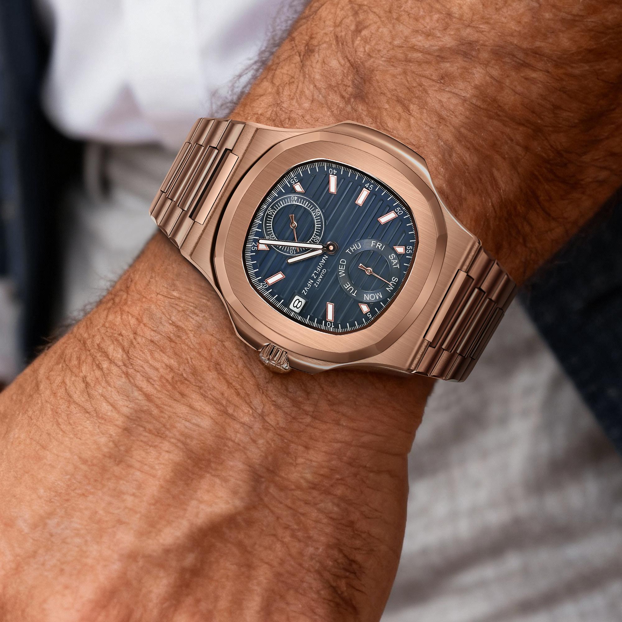 NAVIFLZ NFVZ  Luxury Men Wristwatch Business Waterproof Luminous Date Man Watch Stainless Steel Men's Quartz Watches Relogio Masculino