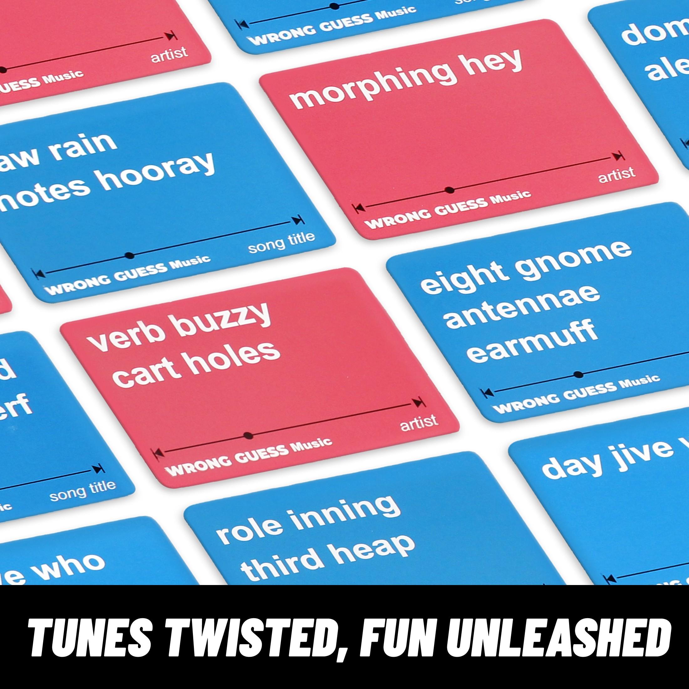 Guess Song Card Game Set, Timed Quiz Interactive Music Board Game, Best Party and Family Gift, Fun Musical Trivia Game