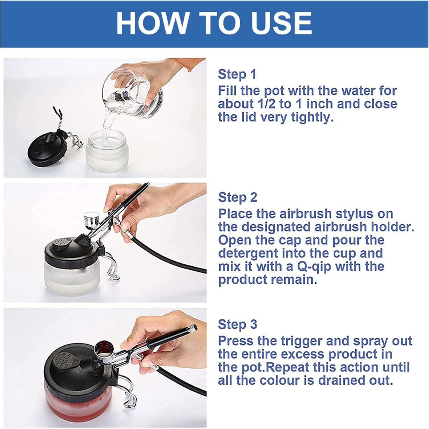 Multifunctional Spray Pen Cleaning Set, Includes Cleaning Tools, Easy-To-Clean Container, Contains 5 Brushes + 5 Cleaning Needles + 1 Repair Tool