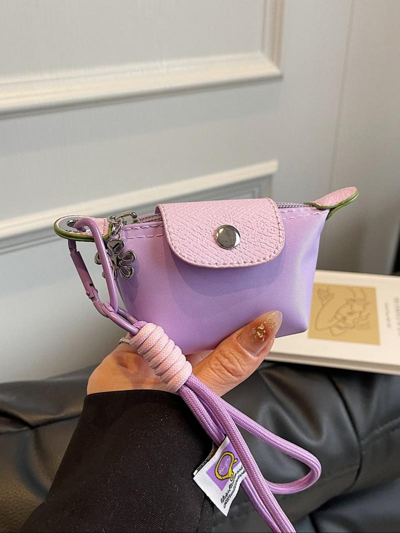 Women's Small Wallet with Detachable Nylon Wristband Coin Purse, Dual Pouch Wristlet, Zipper Closure, Decorative Bag, Christmas Gift for Young Girls, Gifts For Women