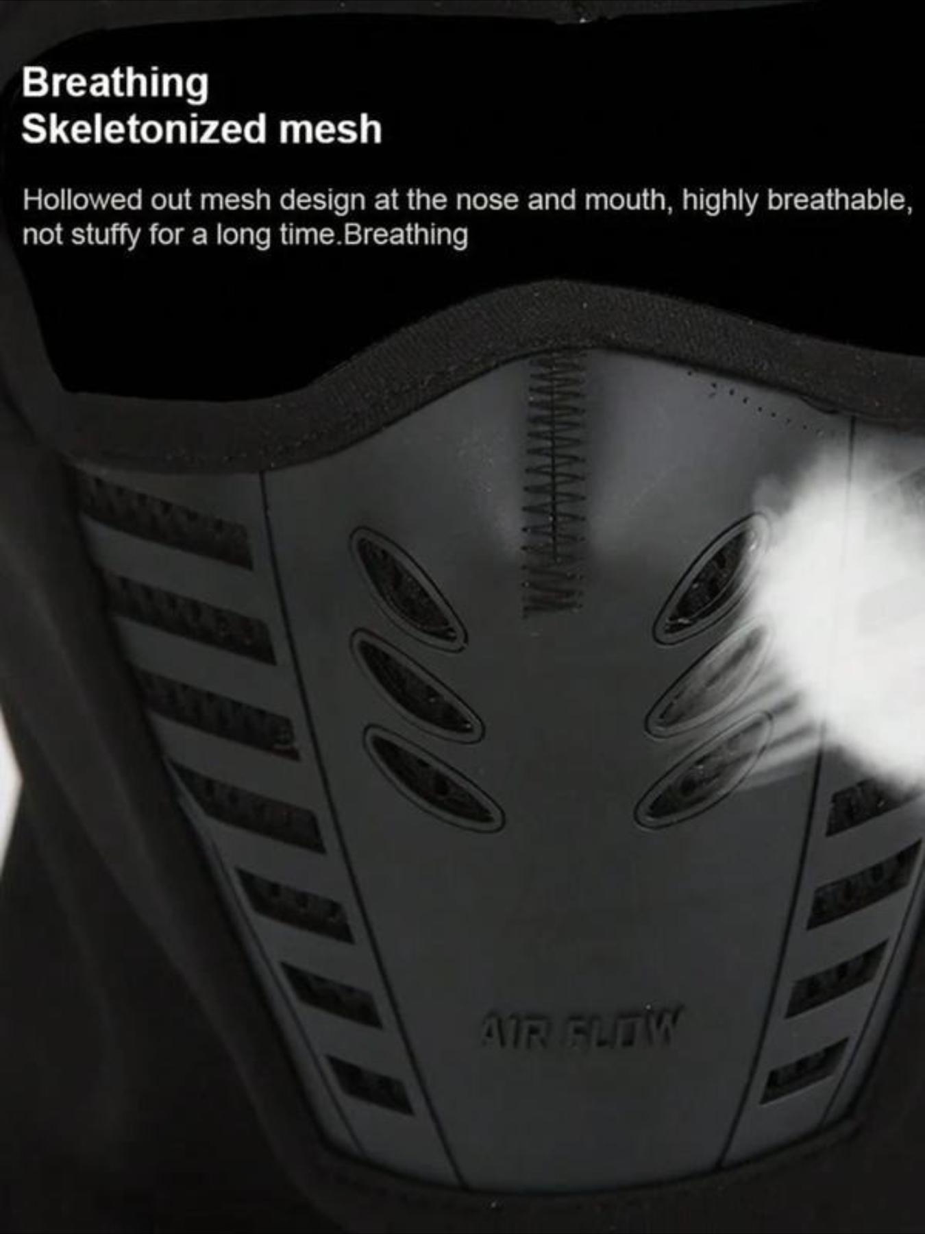 Winter Fleece Windproof Face Mask, Full Coverage Design with Breathable Holes, Head Neck Protection for Skiing Motorcycle Outdoor Sports