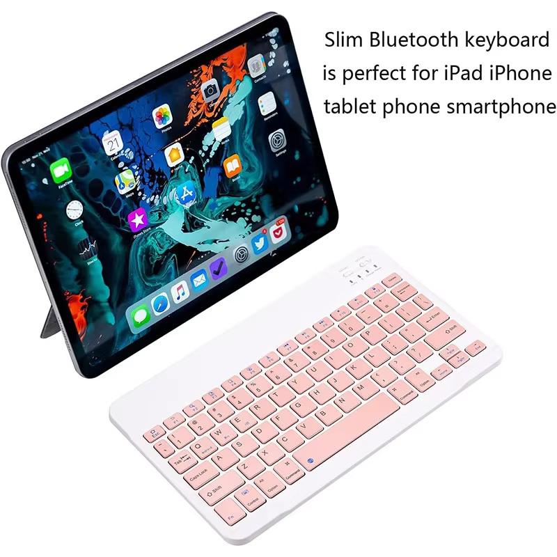 Wireless Bluetooth keyboard and mouse, lightweight keyboard and mouse, standby time of 200 days, 400 mAh battery, 5 million tapping life, Bluetooth effective distance up to 10 meters