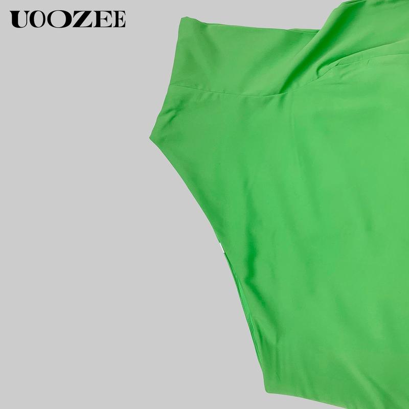 UOOZEE Women's Casual Loose Asymmetric Solid Color Split-Joint One-Shoulder Maxi Dresses, Party, Holiday Elegant Style, Chiffon Fabric, birthday outfit One Size Up Recommended for C - Cup and Above