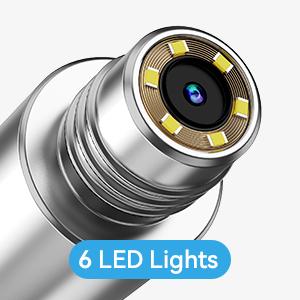 2026 Upgraded Electronic Tonsil Stone Remover Tonsil WiFi-Connected for iOS Android Camera-Assisted 5 in 1 Tonsil Stone Remover Kit for At-Home Use with 1080P HD Visualization & 6 Adjustable LEDs - Ear Irrigation System