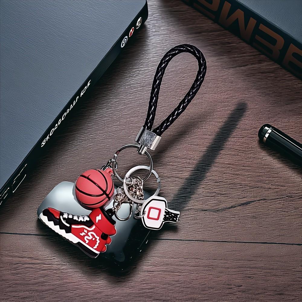 1PC Mini Sneaker Basketball Keychain - 3D Basketball Keychain Additions for Men, Women, Graduation Gifts, Inspirational Gifts，party gift，party hanging ornament