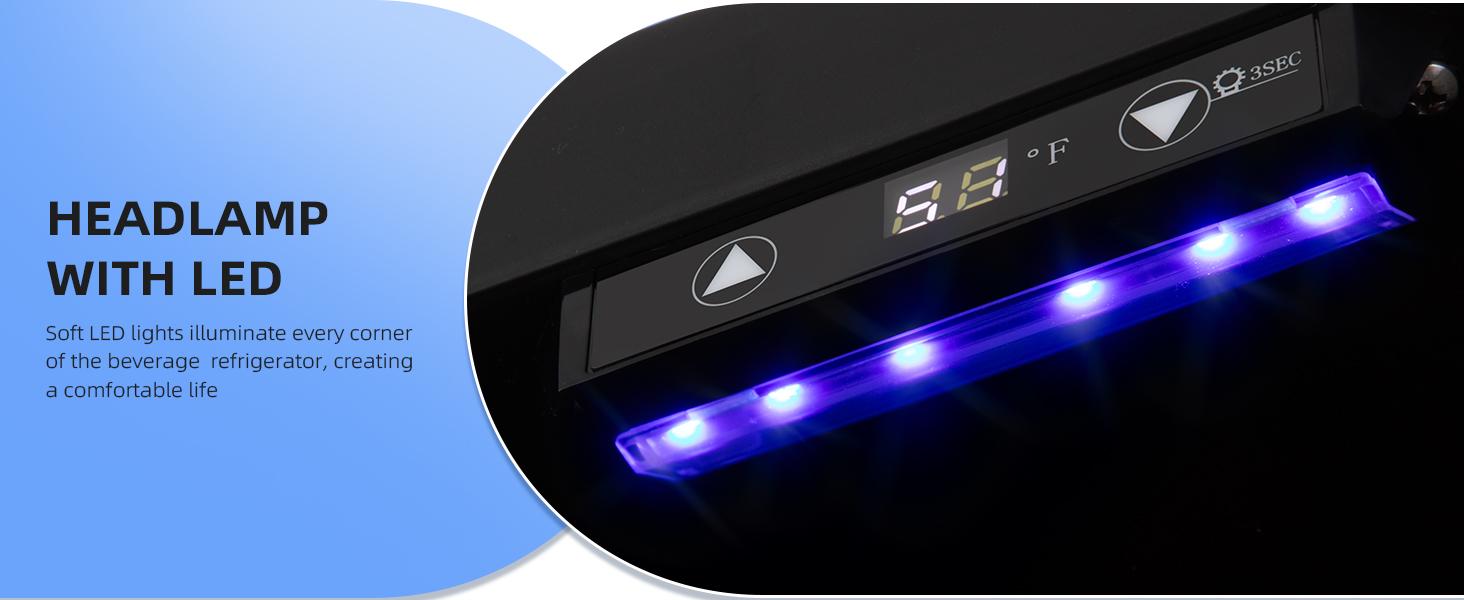 Antarctic Star 0.6Cu. Ft. Freestanding Wine Cellar,  mini  fridge,4-Bottle Red Wine with 6-Can Beer Refrigerator, Quiet Compressor, LED Light and Display, 40-61 ℉, Black