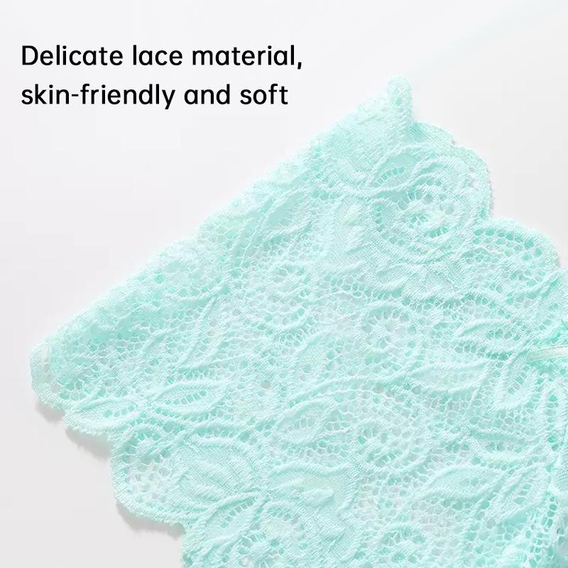 Assorted Lace G-String Thongs 18-piece Women's Lace Briefs - Low-waist, soft and breathable panties, seamless and comfortable briefs,  solid color shorts, suitable  all seasons,   Fit Womenswear underwear period underwear   women skin-friendly