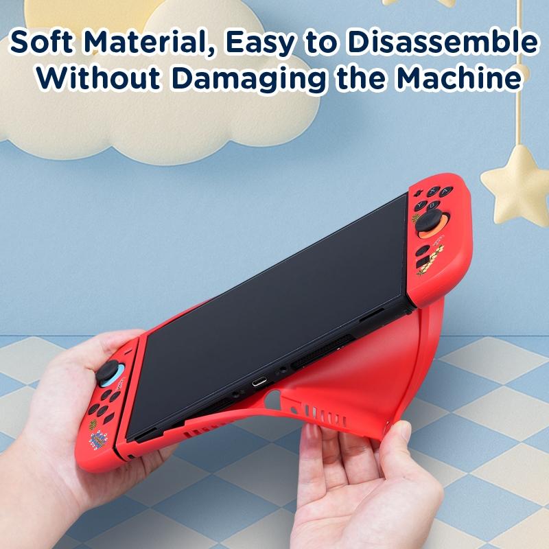 Suitable for Nintendo Switch 2 game console accessories, Game peripherals, TPU soft case, comes with 2 thumb joystick caps, drop-proof and scratch-resistant, removable protective cover, 2025 new style, light and soft shell, multiple colors available, gift