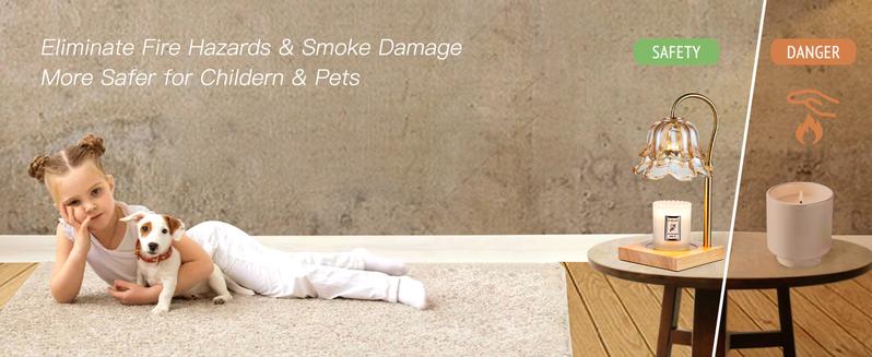 Flower Candle Warmer Lamp with Timer & Dimmer, 2 Bulbs Height Adjustable, Fall Home Front Porch Decor, Thanksgiving Home Decoration, Gift for Birthday，Merry Christmas，TikTokShopBlackFriday