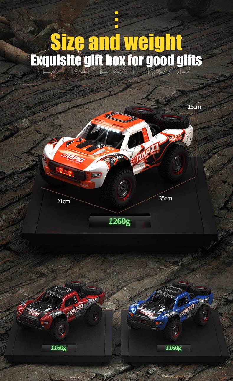 1:14 70KM/H 4WD RC Car with Light Brushless Motor Remote Control Cars High Speed Drift Monster Truck Adults Kids Toy