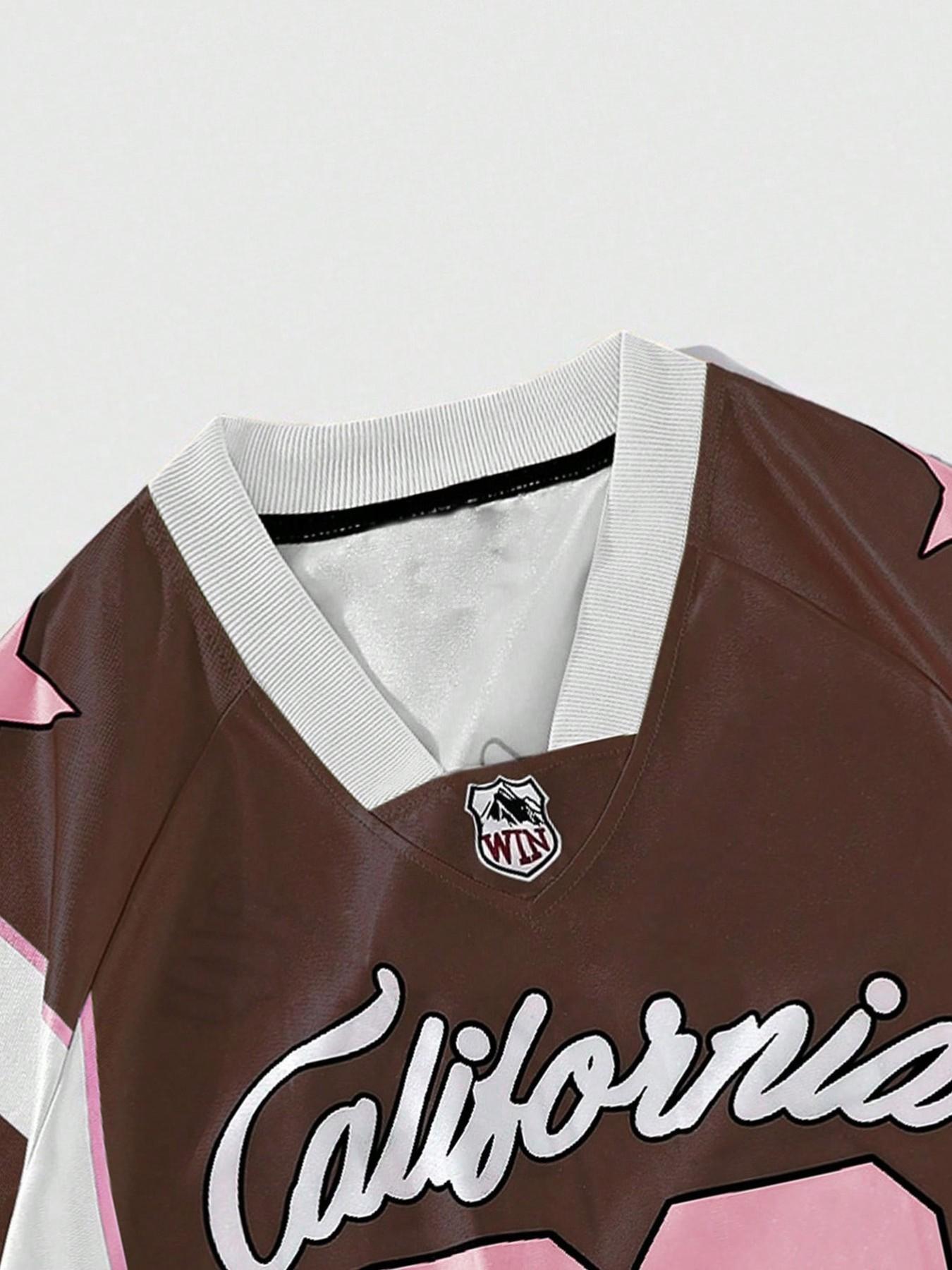 California 23 Brown Pink Football Jersey