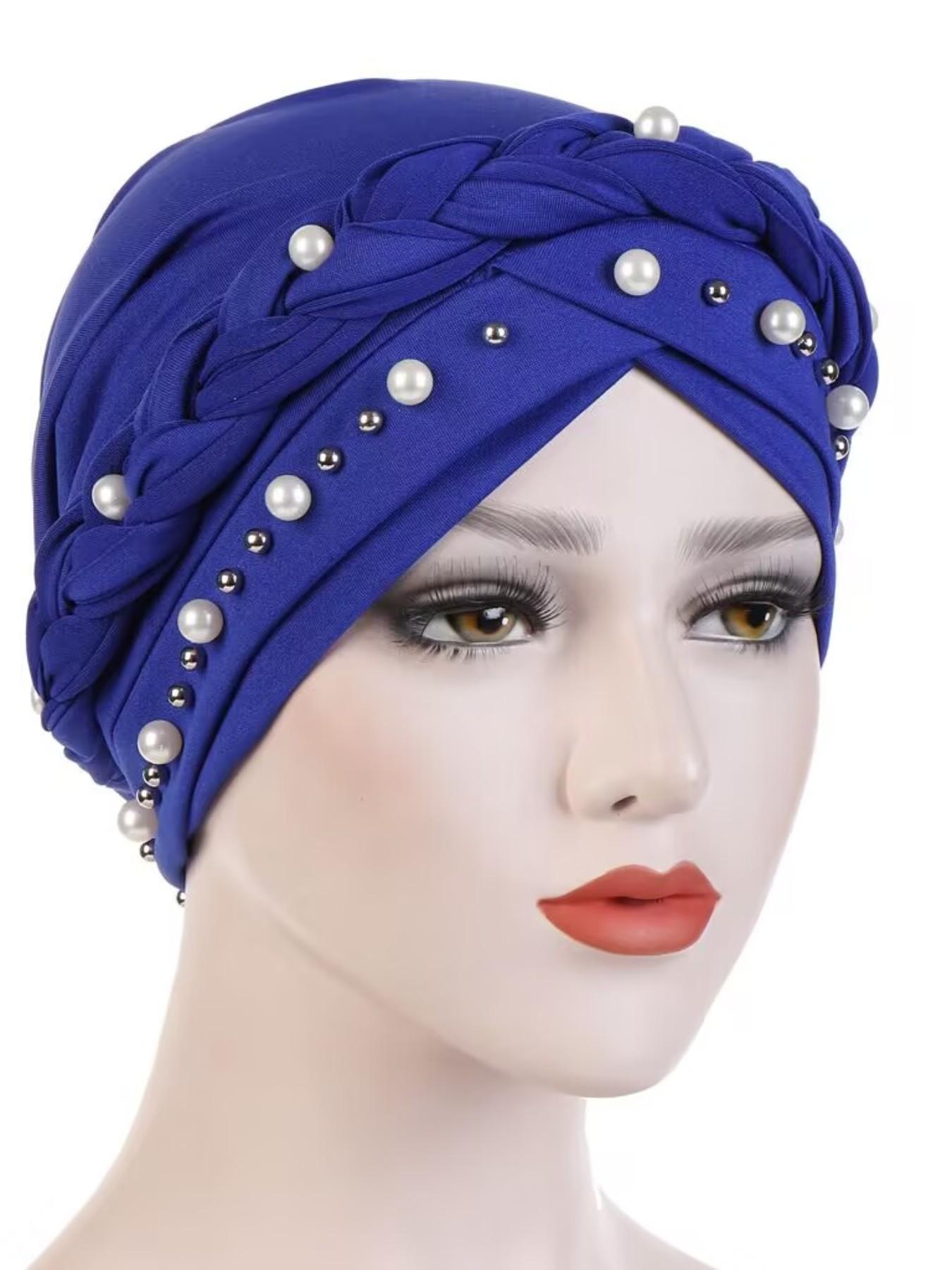 Elastic Ramanda Turban Hat, Head Wrap Under Scarf, Mid-East Head Scarf, Hijab Cap, Inner Cap, Windproof, Full Neck, for Women